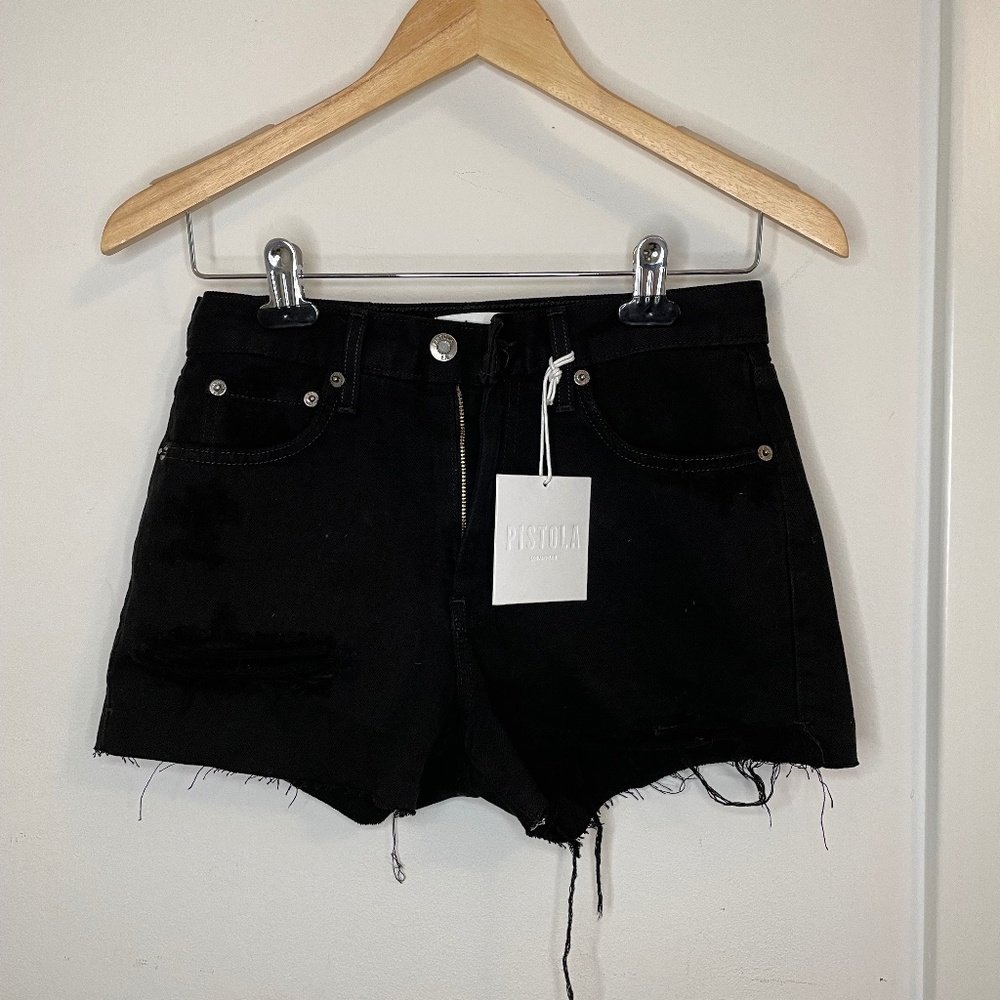 Black Jean Shorts